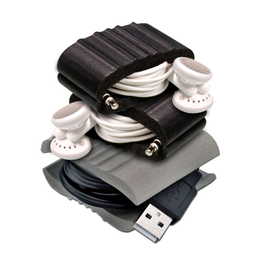 UT-Wire Cord Wrap To-Go 3pk